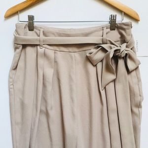 Ellen Tracy Fawn Pleated Draped Trouser Pants
